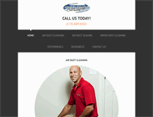 Tablet Screenshot of cleanaircolumbia.com
